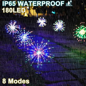 LED Solar Power Firework Lights Garden Decoration Fairy Lights Waterproof Outdoo…