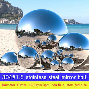 Thickened Stainless Steel Metal Hollow Ball, Garden Decorative Floating Ball, Bo…