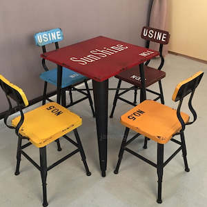 Custom Furniture: Loft Retro Industrial Dining Chair Wrought Iron Color Chair