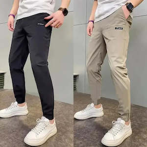 Men's High Stretch Multi-pocket Skinny Cargo Pants Multi-pocket Sweatpants …