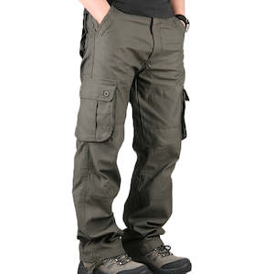 Men's Casual Cargo Pants,l Multi Pockets - Large size 44