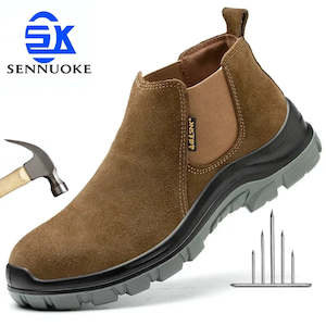 Boots Safety: Safety Shoes Men Work Shoes Lightweight Soft Steel Toes Sneakers Industrial Protection for the Feet