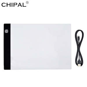 CHIPAL Mini A4 LED Drawing Board Light Box Pad Graphics Digital USB Writing Pain…