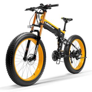 Folding Electric Bike, 48V 10A/14.5A Powerful Motor 5 Level Pedal Assist Sensor,…