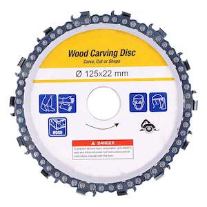 Power Tools Accessories: 5in Wood Carving Chain Disc Attachment for Chainsaw - Grinding & for shaping Tool for engraving