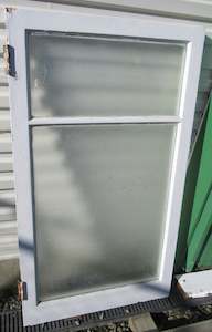 Sash Glass Panels: 2 Lite  Vintage Stippolyte Glass Casement Sash 1040H x 610W