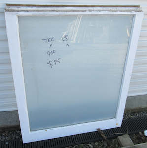 Sash Glass Panels: 1 Lite Fanlite Sash with Frosted Glass   760W x 900H