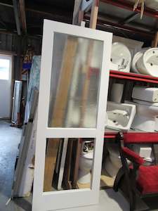 Vintage Star Glass 2 Lite Door with Missing Lite 1980H x 750W x 40D