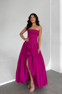 Maxi Dress: Violette Bubble Hem Maxi