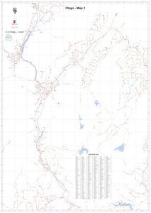 Otago 3 A0 Wall Map