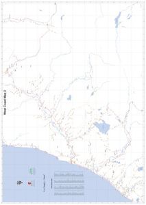 West Coast 2 A0 Wall Map