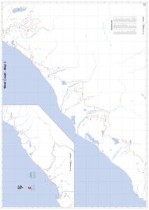 Internet: West Coast 3 A0 Wall Map