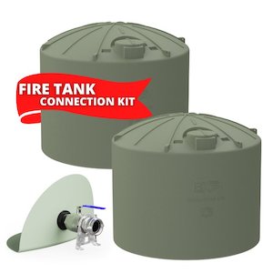 52,000L (2 x 26,000L) RX Plastics Water Tank & Fire Fighting Connection Kit *Sou…