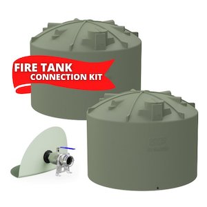 60,000L (2 X 30,000L) RX Plastics Water Tank & Fire Fighting Connection Kit