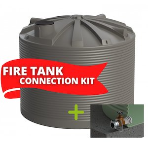 30,000L Promax Enduro Plastic Water Tank & Fire Coupling Kit