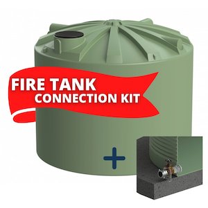 30,000L Promax Xpress Plastic Water Tank & Fire Coupling Kit