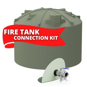 25,000L RX Plastics Water Tank & Fire Fighting Connection Kit *North Island Only