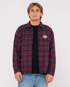 Woodchuck Woven Plaid Zip Up Jacket