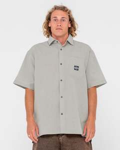 R2k Oversized Drop Hem Check Shirt