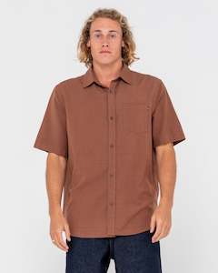 Overtone Short Sleeve Linen Shirt