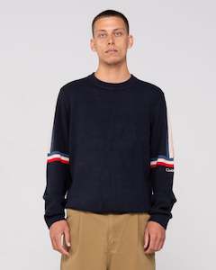 Moritz Retro Stripe Crew Neck Knit