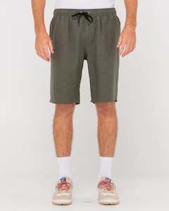 Overtone Elastic Waist Linen Short