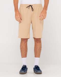 Overtone Elastic Waist Linen Short