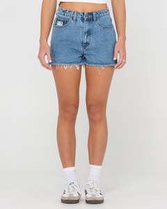 Penny Kick High Waisted Denim Short