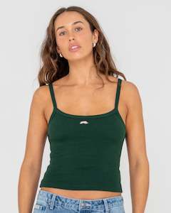 Heritage Ribbed Crop Tank Top