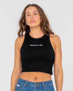 Essentials Ribbed Crop Tank Top