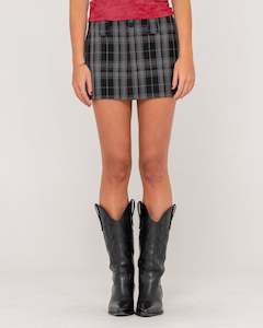 Plaidnani Low Rise Mini Skirt