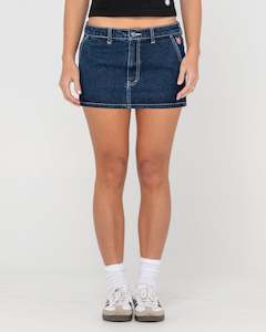 Billie Low Rise Mini Denim Skirt