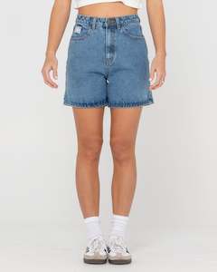 Cyprus High Waisted Denim Short