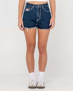 Penny Kick High Waisted Denim Short