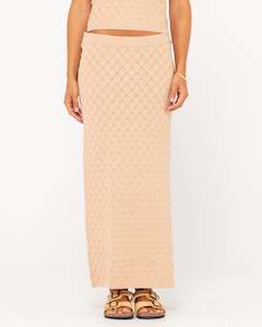 Leo Crotchet Knit Maxi Skirt