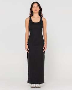 Cross Back Fitted Maxi Dress