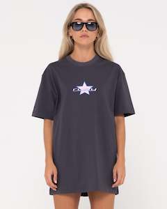 Star Burst Graphic T Shirt Dress