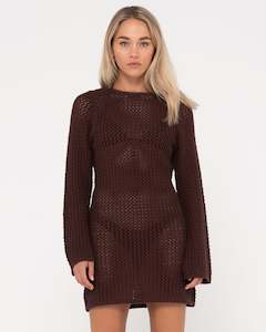 Amalfi Long Sleeve Knit Mini Dress