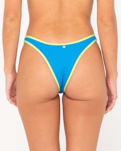 Clothing wholesaling: Contrast Ribbed Midi Bikini Bottom