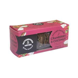 Food manufacturing: Gourmet Crackers – Cranberry & Coconut