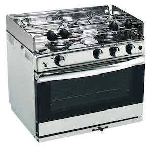 Cookers: Eno Open Sea 3 Burner S/S oven and grill