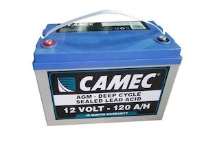 Batteries 1: Camec 120 AH AGM Sealed Batteries