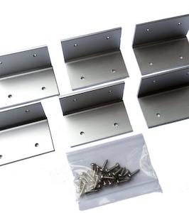 Aluminium L Brackets (set of 6)