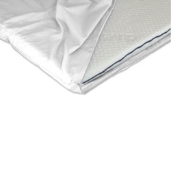 Duvalay Travel Topper Zipped Sheet (white)