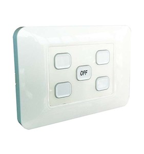 ‘Sphere’ W.A.S 5 Gang Wireless Light Switch w/Master Off