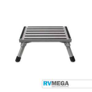 Aluminium Folding Step W/Non-Skid Strip