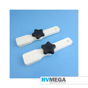 Carefree Awning White Canopy Clamps (Pair) 902801W