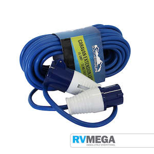 230v Plugs Leads Accessories: 15 Metre Caravan Or Motorhome Mains Power Lead 16A