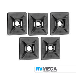 Cable Tie Mounts - UV Resistant 5 pack