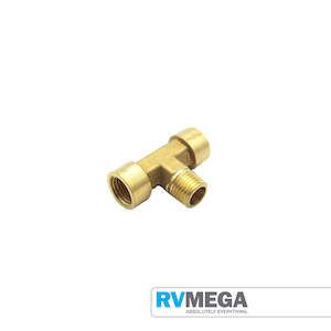 Brass Fittings: Brass Branch Tee 3/8" Tube to 1/4" BSPT